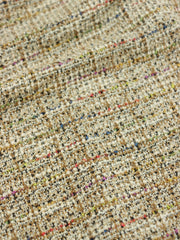 Load image into Gallery viewer, Camel/Ivory Tweed Boucle Jacquard Knit