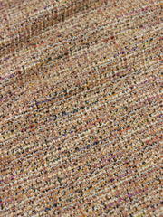 Load image into Gallery viewer, Peach/Ivory Tweed Boucle Jacquard Knit