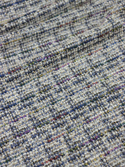 Load image into Gallery viewer, Navy Tweed Boucle Jacquard Knit