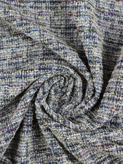 Load image into Gallery viewer, Navy Tweed Boucle Jacquard Knit