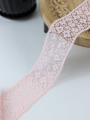 Load image into Gallery viewer, Millennial Pink 2" Wide Stretch Lace