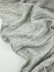 Load image into Gallery viewer, Marled Gray 100% Linen Knit | Made in Italy
