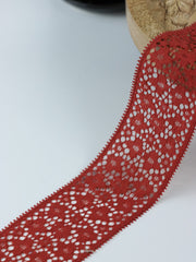 Load image into Gallery viewer, Rich Chestnut 2" Wide Stretch Lace