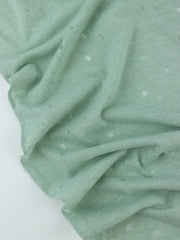 Load image into Gallery viewer, Mint Tea Distressed Eyelet Poly/Cotton Jersey