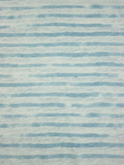 Load image into Gallery viewer, Dusty Blue & White Brushed Stripe 100% Linen Knit | Made in Italy