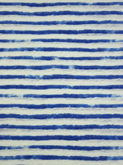 Load image into Gallery viewer, Royal & White Brushed Stripe 100% Linen Knit | Made in Italy