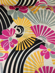 Load image into Gallery viewer, Sunny Floral Spun Poly Jersey