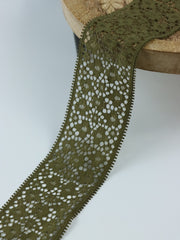 Load image into Gallery viewer, Olive 2" Wide Stretch Lace