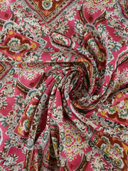 Load image into Gallery viewer, Fuchsia Stained Glass Cotton Lawn