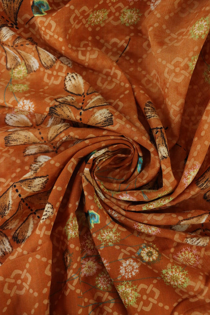 Tucson on Honey Orange Cotton Lawn Surge Fabric Shop