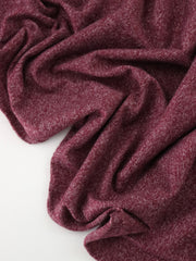 Load image into Gallery viewer, Marled Wine Tri-Blend Jersey & Rib Knit