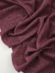 Load image into Gallery viewer, Marled Wine Tri-Blend Jersey & Rib Knit