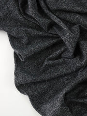 Load image into Gallery viewer, Marled Black Tri-Blend Jersey & Rib Knit