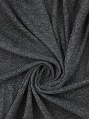 Load image into Gallery viewer, Marled Black Tri-Blend Jersey & Rib Knit