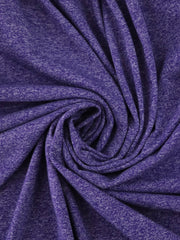 Load image into Gallery viewer, Marled Purple Tri-Blend Jersey & Rib Knit