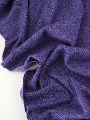 Load image into Gallery viewer, Marled Purple Tri-Blend Jersey & Rib Knit