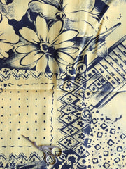 Load image into Gallery viewer, 2YD 30IN Stamped on Yellow Cotton Blend Woven | Kayla's Destash