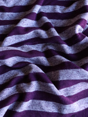 Load image into Gallery viewer, 2YD 4IN Purple Striped Sweater Knit | Kayla's Destash
