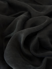 Load image into Gallery viewer, 2YD PRECUT; Black Cairo Sandwashed Lyocell Viscose