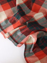 Load image into Gallery viewer, Midnight Navy & Poppy Red Plaid Flannel
