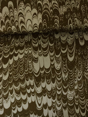 Load image into Gallery viewer, Sage Mist & Olive Marbled Geometric 100% Silk Jersey