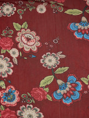 Load image into Gallery viewer, Everly Floral on Burgundy Stretch Mesh