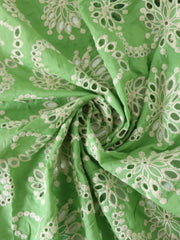 Load image into Gallery viewer, Mantis Green Sanibel 100% Cotton Broderie Anglaise