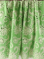 Load image into Gallery viewer, Mantis Green Sanibel 100% Cotton Broderie Anglaise