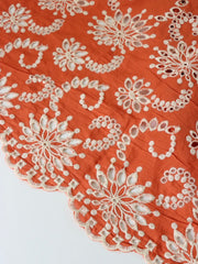 Load image into Gallery viewer, Rust Sanibel 100% Cotton Broderie Anglaise
