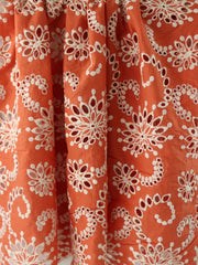 Load image into Gallery viewer, Rust Sanibel 100% Cotton Broderie Anglaise