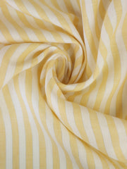 Load image into Gallery viewer, Yellow & Ivory 3/8" Stripe W/ Lurex 100% Linen