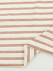 Load image into Gallery viewer, Rust Double Pinstripe Rayon Spandex Jersey | Made in USA