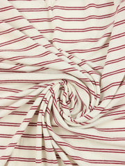 Load image into Gallery viewer, Ruby Double Pinstripe Rayon Spandex Jersey | Made in USA