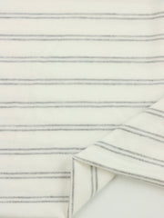 Load image into Gallery viewer, Heather Gray Double Pinstripe Rayon Spandex Jersey | Made in USA