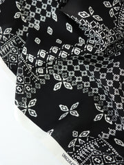 Load image into Gallery viewer, Patchwork on Black Rayon Challis