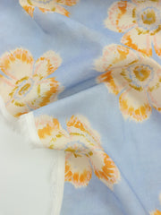 Load image into Gallery viewer, Tie Dye Flowers on Soft Peri Italian Linen Viscose