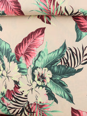 Load image into Gallery viewer, Stenciled in the Tropics Italian Linen Viscose