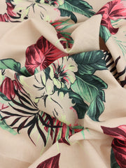 Load image into Gallery viewer, Stenciled in the Tropics Italian Linen Viscose