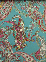 Load image into Gallery viewer, Summer Paisley on Seafoam Italian Cotton Blend