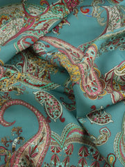 Load image into Gallery viewer, Summer Paisley on Seafoam Italian Cotton Blend