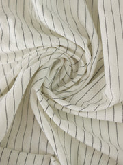 Load image into Gallery viewer, Ivory Pinstripe Luxor Heavy Linen Slub