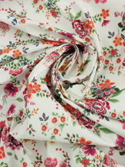 Load image into Gallery viewer, Blossoming Garden Print Italian Stretch Cotton Shirting