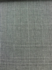 Load image into Gallery viewer, Black & Ivory Glen Plaid Italian Linen Cotton