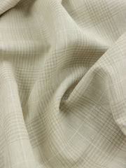 Load image into Gallery viewer, Beige & Ivory Glen Plaid Italian Linen Cotton