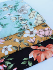 Load image into Gallery viewer, Emilia on Mustard Swiss Dot Poly Woven