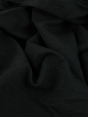 Load image into Gallery viewer, Black Organic Cotton Bamboo Spandex French Terry