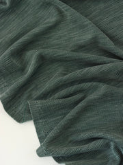 Load image into Gallery viewer, Midnight Green Cupro Slub Rib