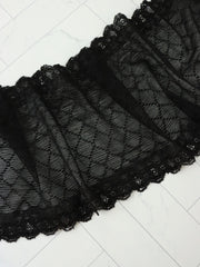 Load image into Gallery viewer, Black 5.5" Wide Stretch Lace