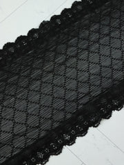 Load image into Gallery viewer, Black 5.5" Wide Stretch Lace