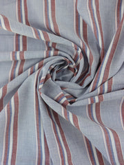 Load image into Gallery viewer, Red, White & Blue Cotton Shirting | Designer Deadstock